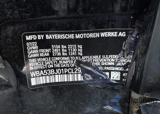 WBA53BJ01PCL29920: 43053451