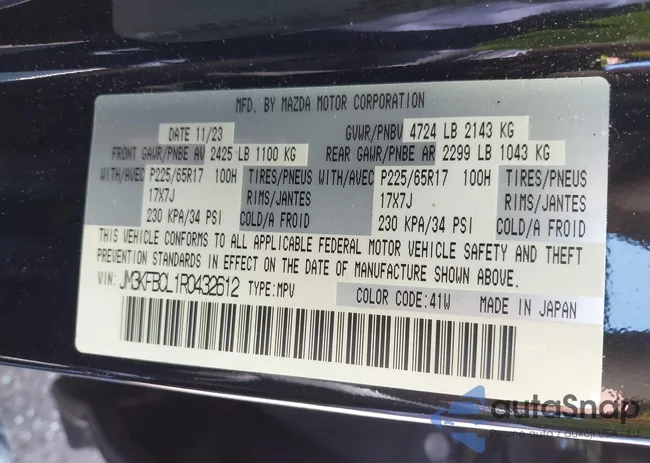 JM3KFBCL1R0432612: 43053591