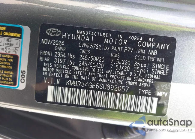 KM8R34GE6SU892057: 43053676