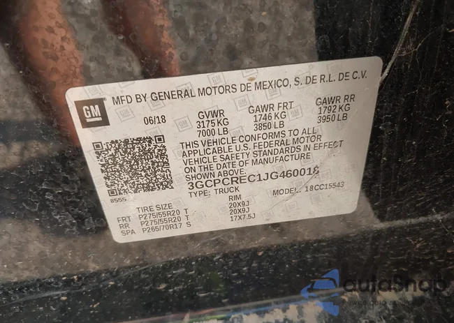 3GCPCREC1JG460018: 43053785