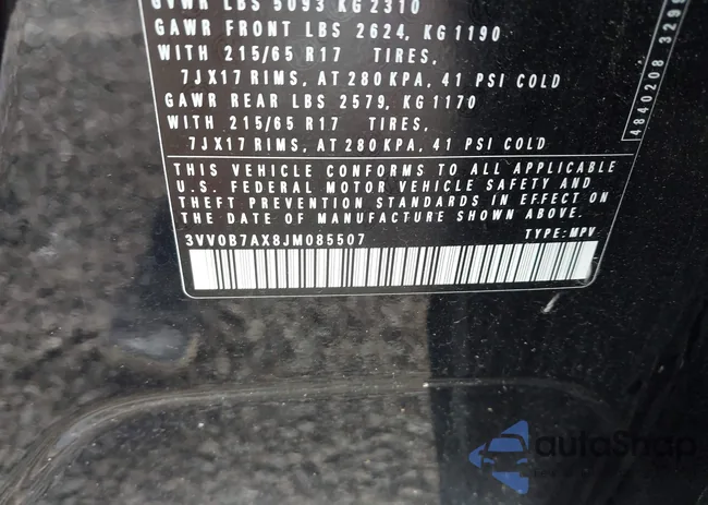 3VV0B7AX8JM085507: 43052864