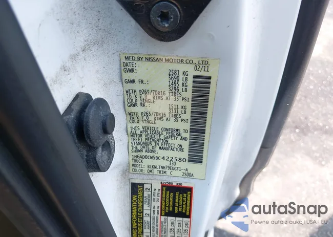 1N6AD0CW5BC422580: 43053114