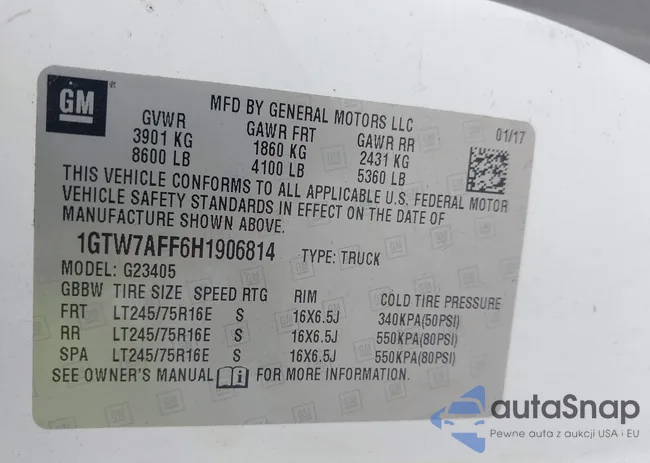 1GTW7AFF6H1906814: 43054251