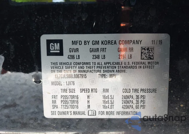 KL7CJLSB8LB067915: 43054372