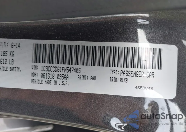 1C3CC3DG1FN547405: 43054517