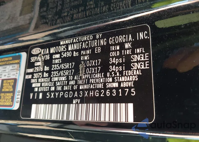 5XYPGDA3XHG263175: 43054558