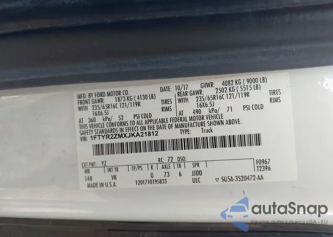 1FTYR2ZMXJKA21812: 43054561