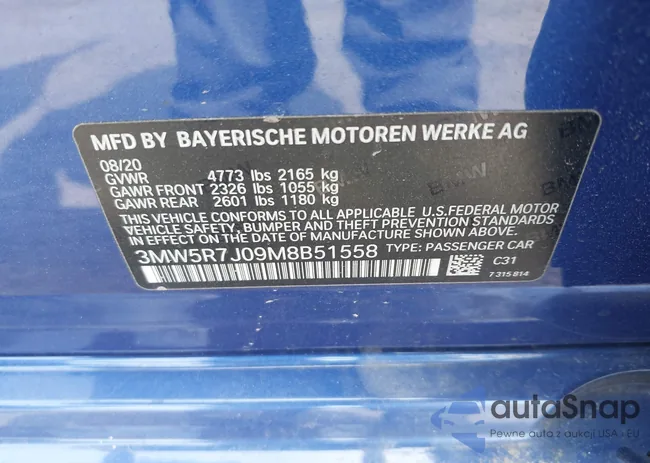 3MW5R7J09M8B51558: 43054615