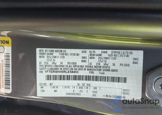 1FTER4HH0RLE58453: 43054695