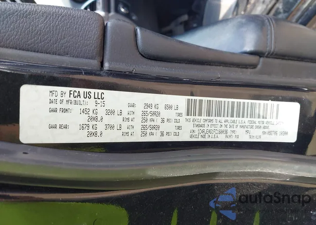 1C4RJEAG1FC160036: 43053933