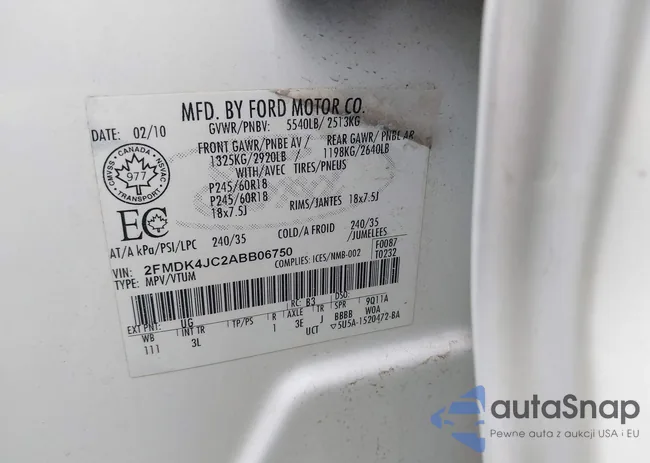 2FMDK4JC2ABB06750: 43054079