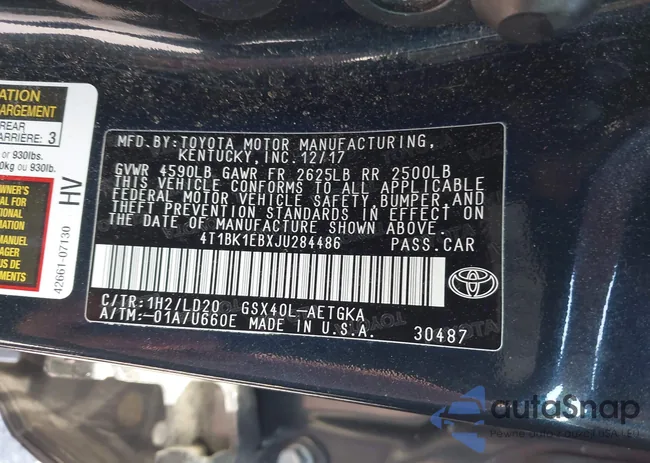 4T1BK1EBXJU284486: 43055503