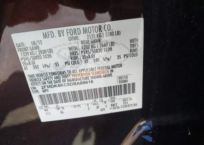 2FMDK4KC5DBA88618: 43055574