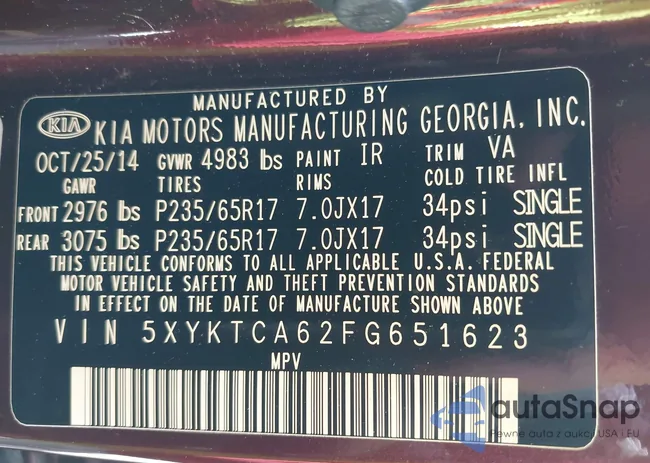 5XYKTCA62FG651623: 43054873