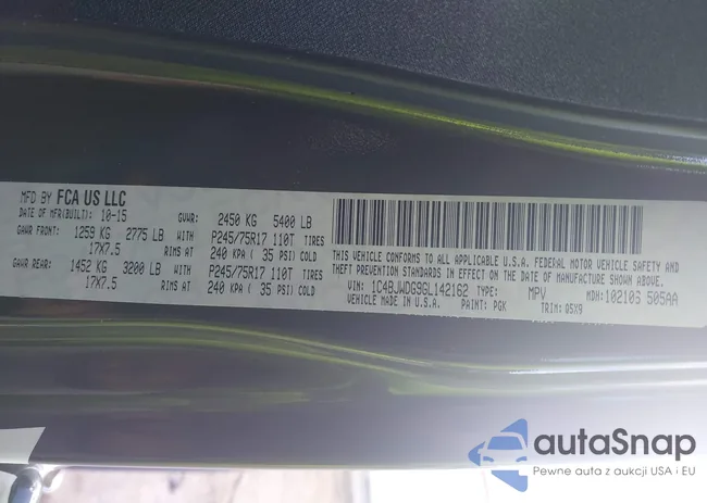 1C4BJWDG9GL142162: 43054896