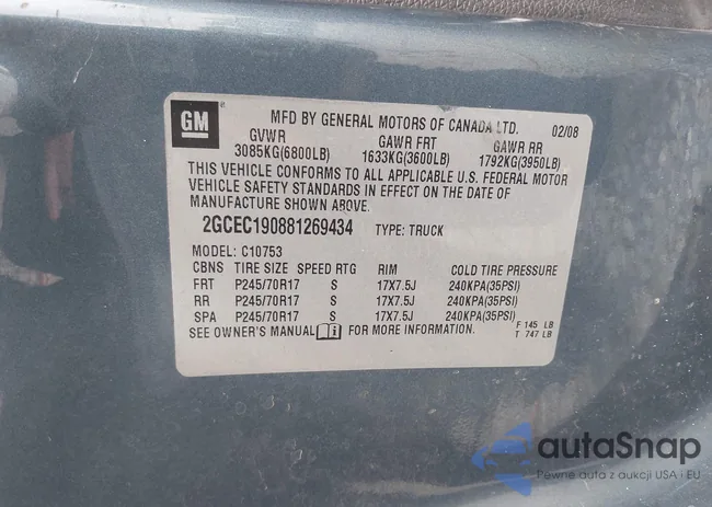 2GCEC190881269434: 43054937