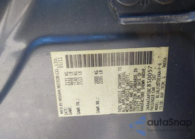 1N4AA5AP1BC850057: 43055074