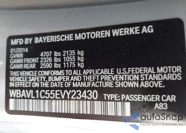 WBAVL1C55EVY23430: 43055104