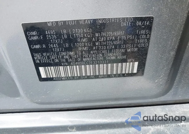 4S4BSBCC2F3213331: 43055235