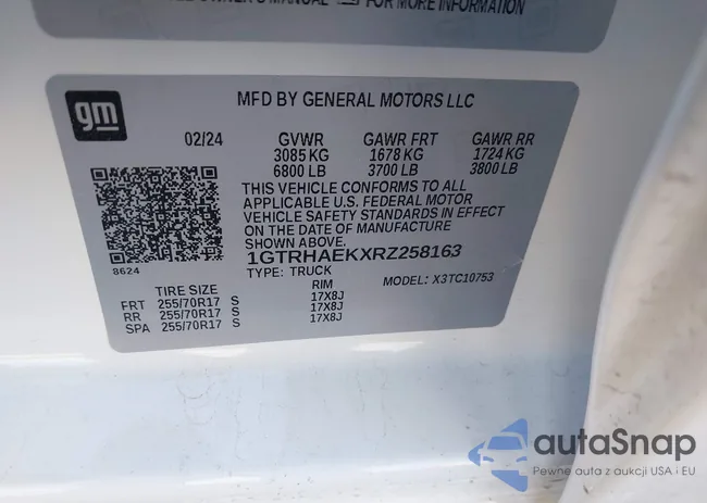 1GTRHAEKXRZ258163: 43056345