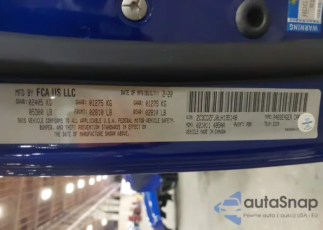 2C3CDZFJ0LH135148: 43056586