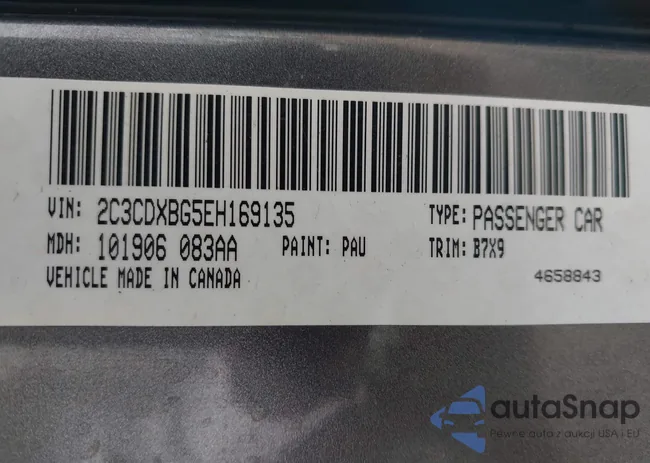 2C3CDXBG5EH169135: 43056746