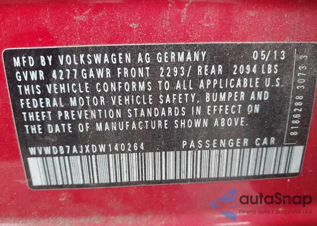 WVWDB7AJXDW140264: 43056770