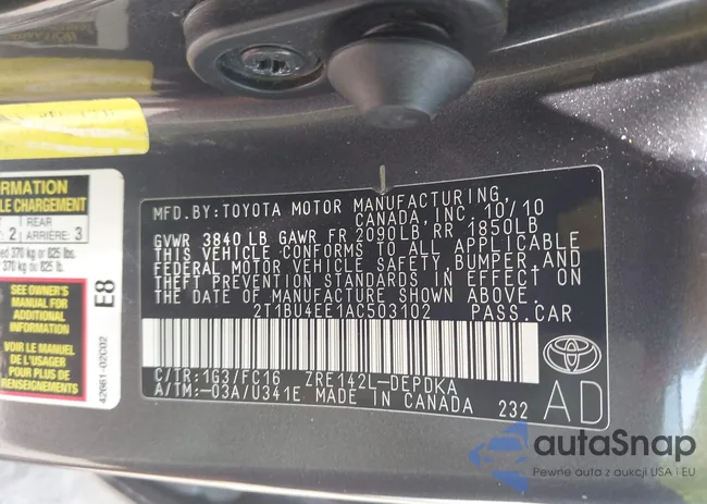 2T1BU4EE1AC503102: 43055988