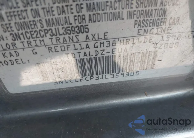 3N1CE2CP3JL359305: 43056045