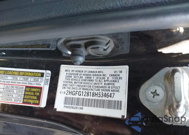 2HGFG12818H534647: 43056057