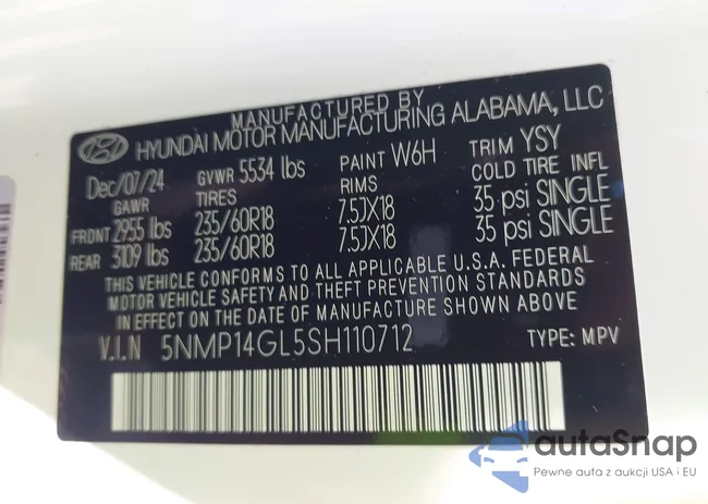 5NMP14GL5SH110712: 43056079