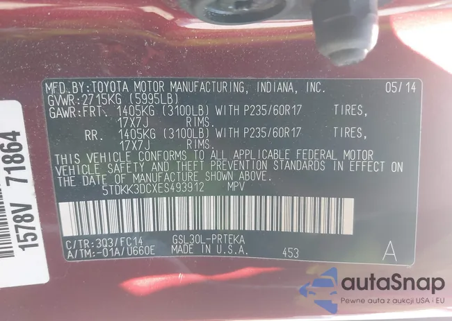 5TDKK3DCXES493912: 43057425