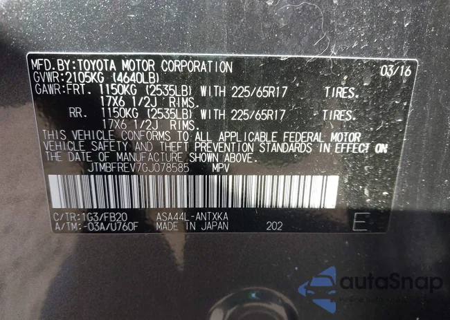 JTMBFREV7GJ078585: 43057561