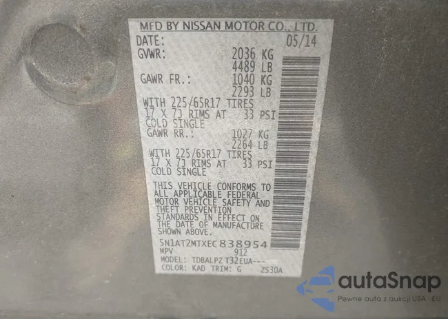 5N1AT2MTXEC838954: 43057710