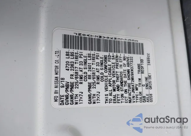 JN8AT2MV9KW377332: 43056947