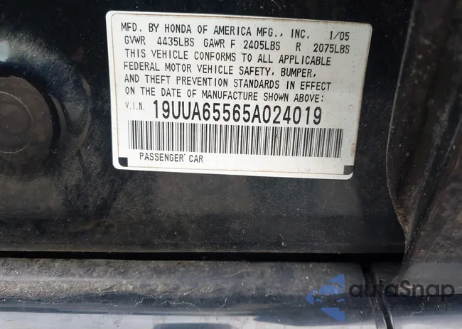 19UUA65565A024019: 43057120