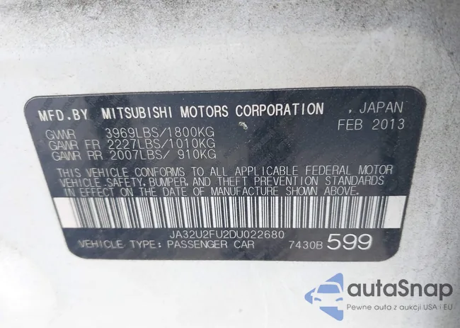 JA32U2FU2DU022680: 43057154