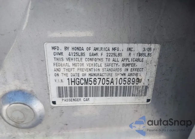 1HGCM56705A105899: 43058320