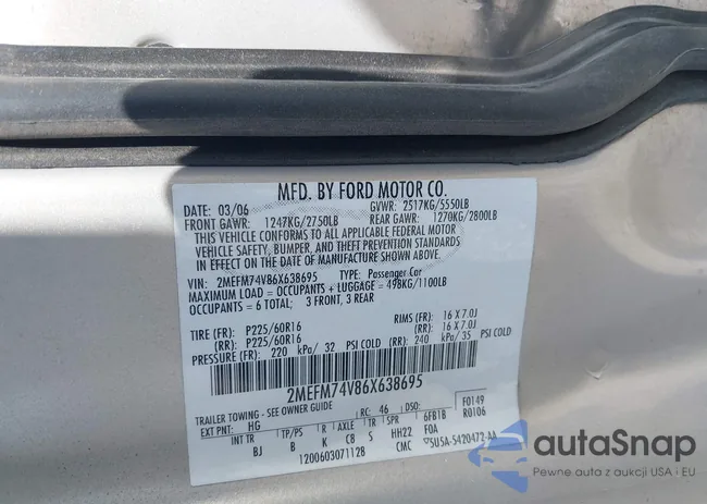 2MEFM74V86X638695: 43058345