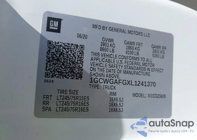 1GCWGAFGXL1241370: 43058463