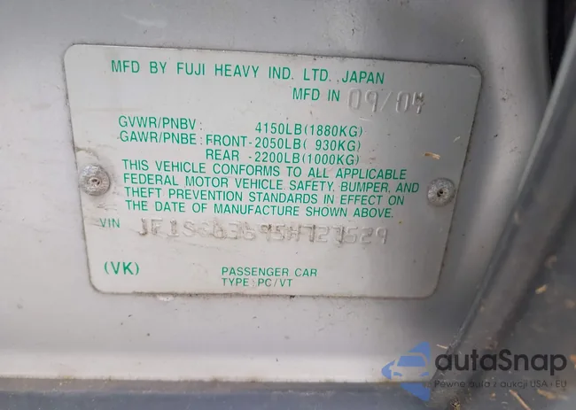 JF1SG63695H727529: 43058593