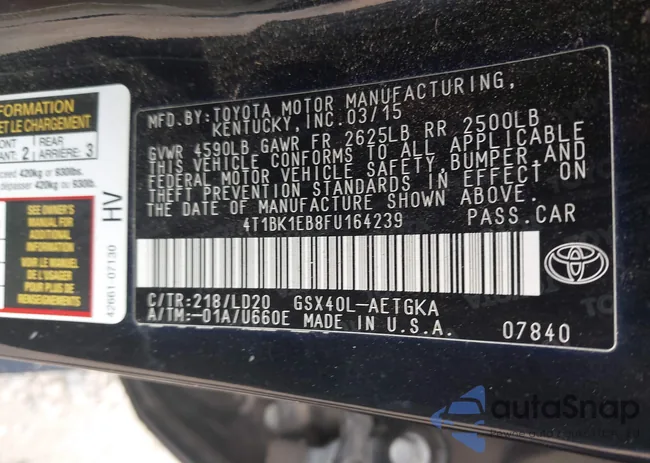 4T1BK1EB8FU164239: 43057806