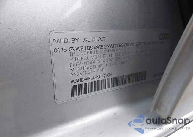 WAUBFAFL4FN042064: 43057861