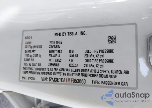 5YJ3E1EA1MF053660: 43057970