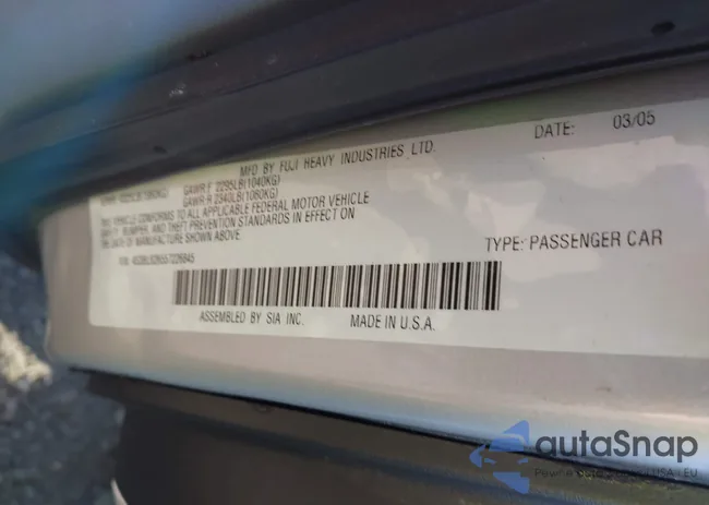 4S3BL626557226845: 43058017