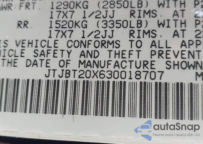 JTJBT20X630018707: 43059209
