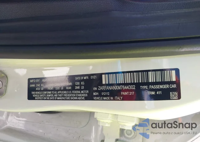 ZARFANANXM7644302: 43059281