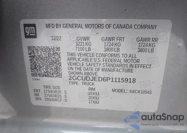 2GCUDJED6P1115918: 43059362