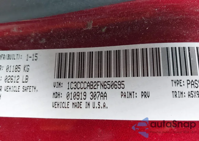 1C3CCCAB2FN650695: 43059386