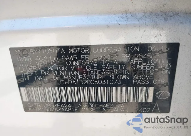 JTHBA1D20G5031073: 43059402